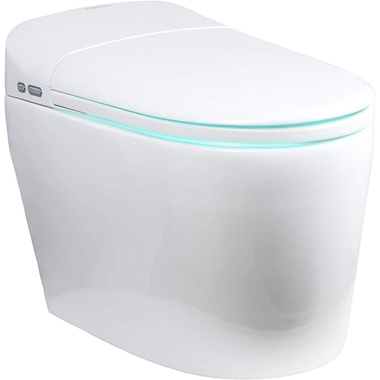 EUROTO DualFlush Elongated Bidet OnePiece Smart Toilet (Seat Included) & Reviews Wayfair